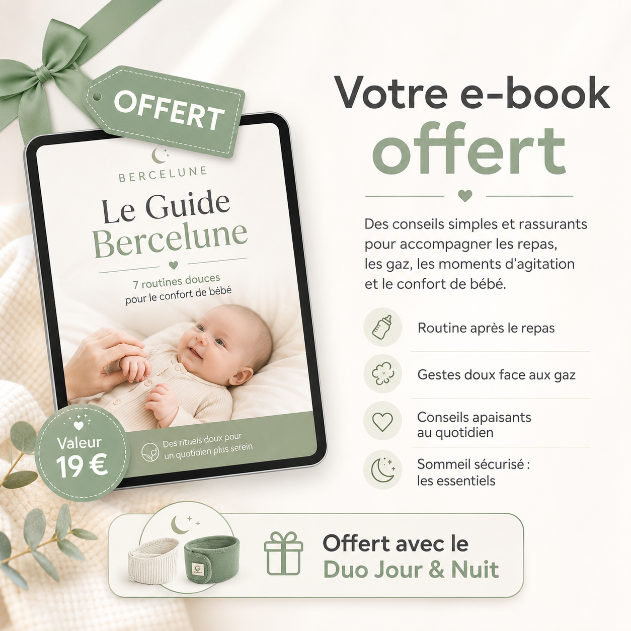 Le Guide Bercelune — 7 routines douces pour le confort de bébé